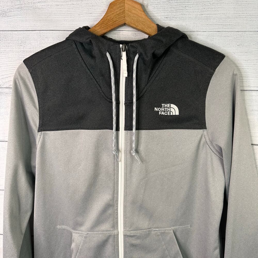 The North Face Womens Tech Mezzaluna Hoodie Jacket Full Zip Medium Gray Outdoor - Picture 3 of 9